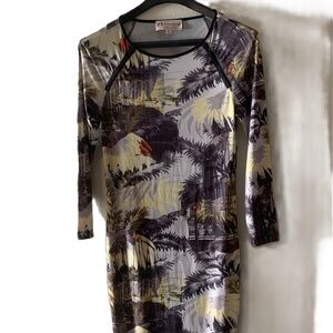 Philosophy Jungle Print Long Sleeve Dress